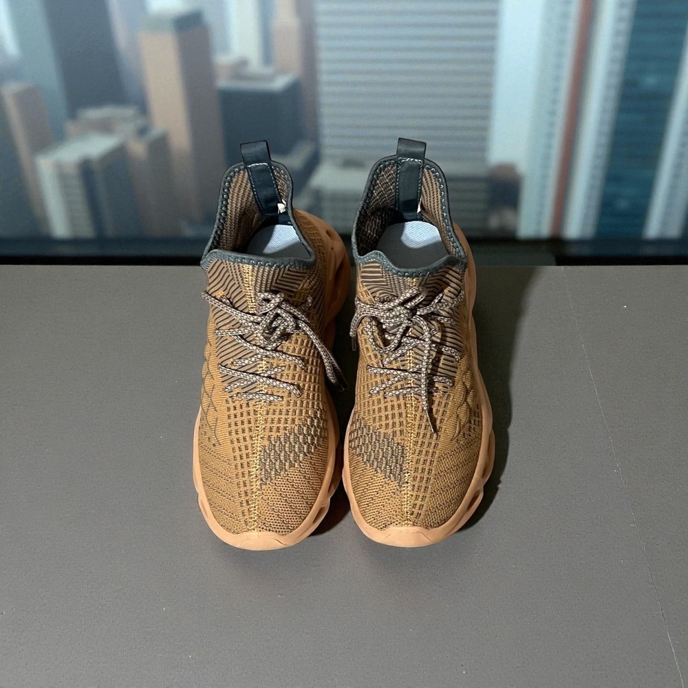 Men's Brown‎ and Blue Athletic Shoes with Mesh Upper and Sporty Design Size 8 - Picture 5 of 14